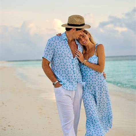 Relaxing at a beach resort