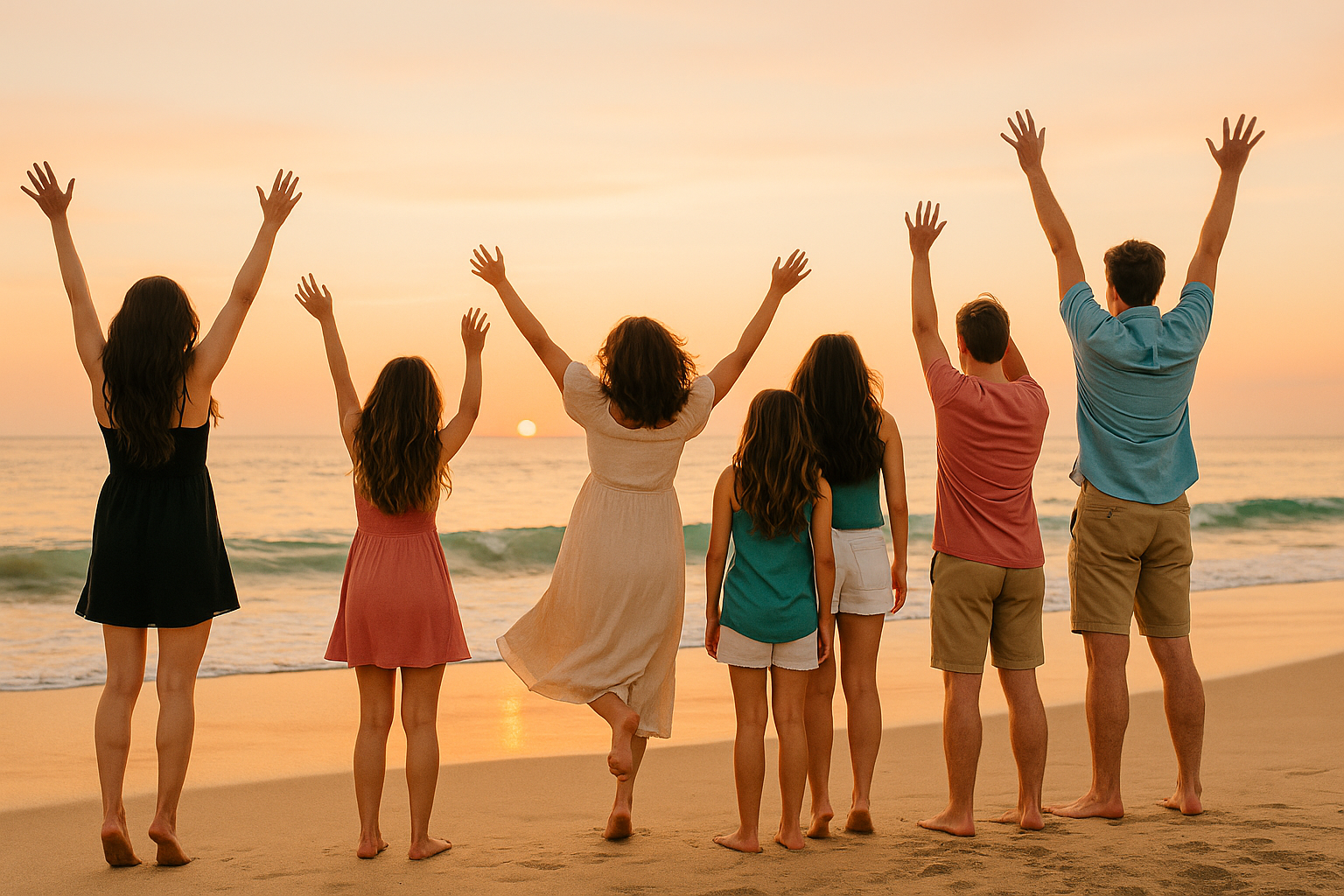 Founders smiling on a coastal overlook
