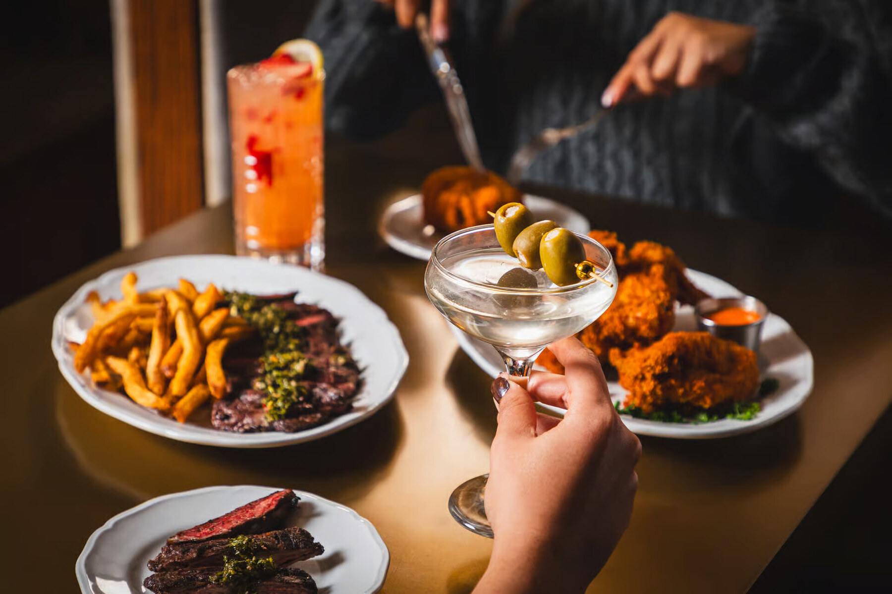 Dinner and cocktails at Celeste