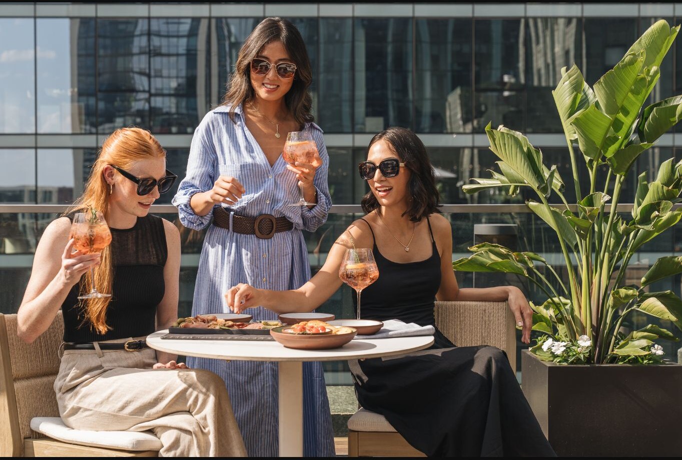 Rooftop spritzes and bites at Château Carbide